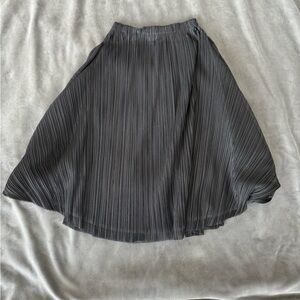 Issey Miyake Charcoal A-Line Skirt